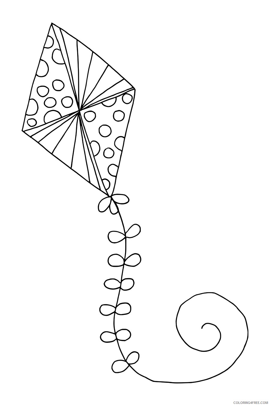 36 Cheerful Kite Coloring Pages Printable 26