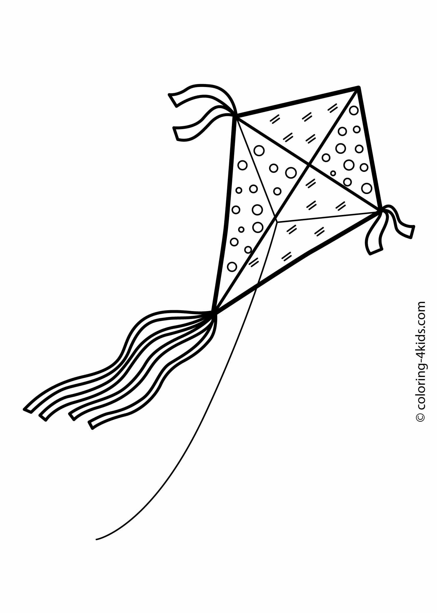 36 Cheerful Kite Coloring Pages Printable 32