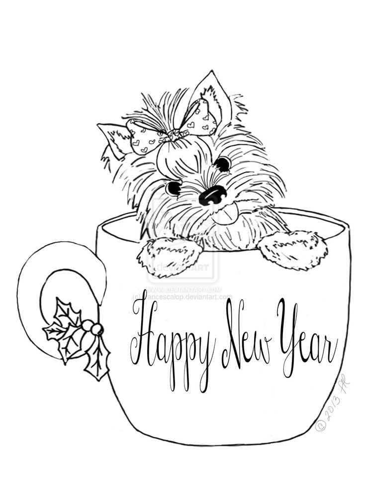 36 Cute Yorkie Coloring Pages Printable 12