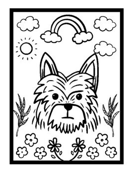 36 Cute Yorkie Coloring Pages Printable 24