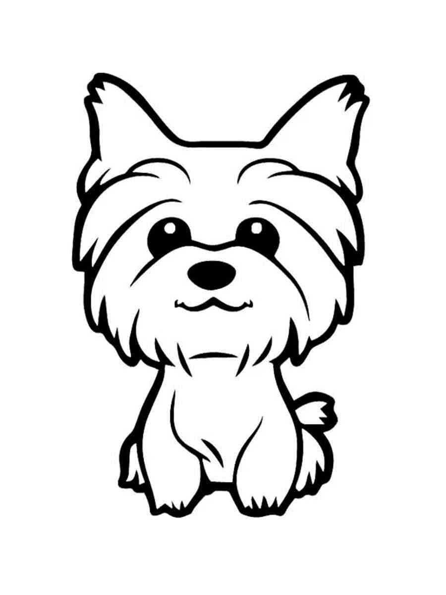 36 Cute Yorkie Coloring Pages Printable 27