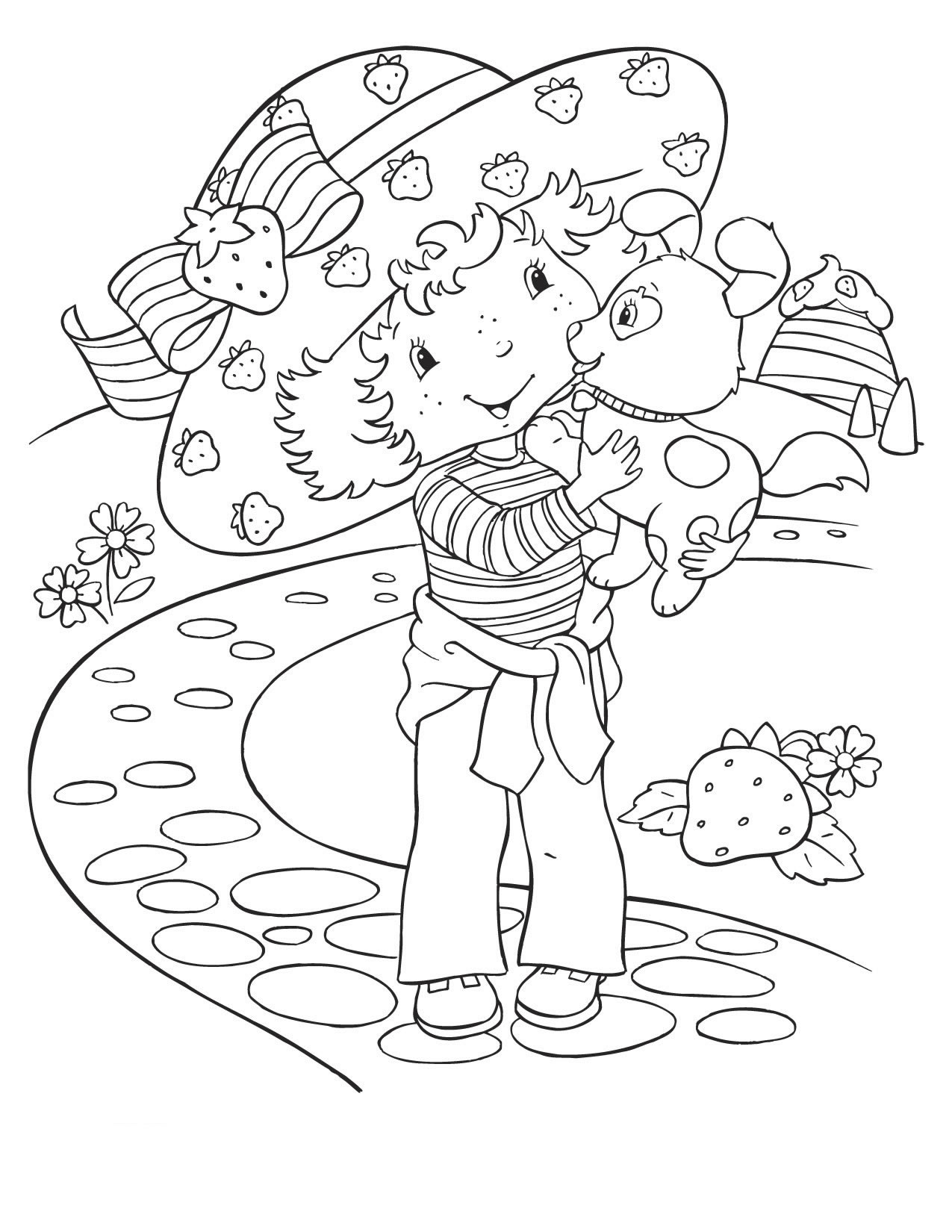 36 Delightful Strawberry Shortcake Coloring Pages Printable 1