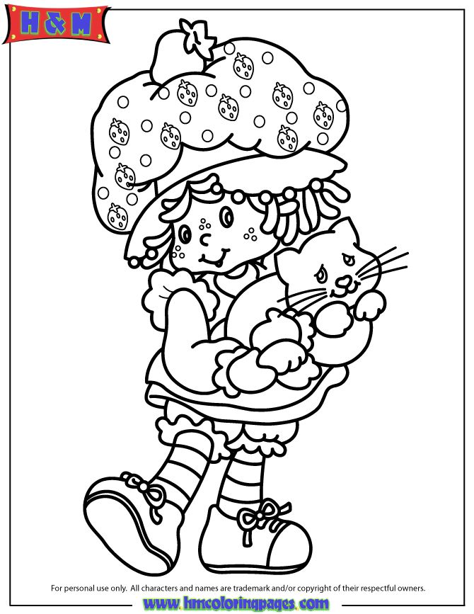 36 Delightful Strawberry Shortcake Coloring Pages Printable 10