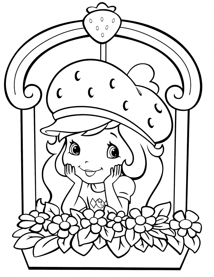 36 Delightful Strawberry Shortcake Coloring Pages Printable 11