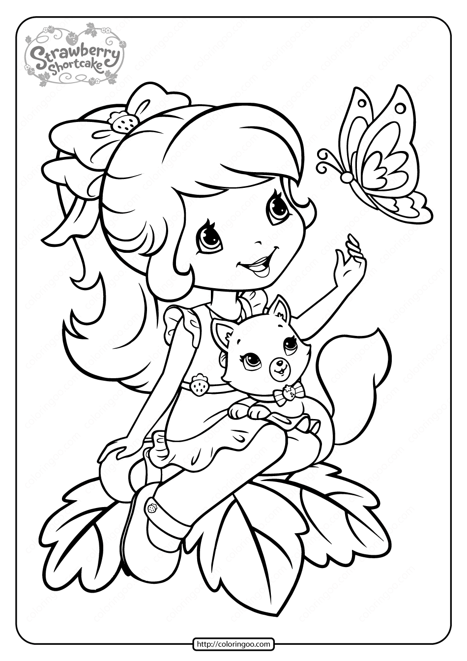 36 Delightful Strawberry Shortcake Coloring Pages Printable 13