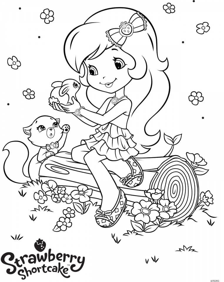 36 Delightful Strawberry Shortcake Coloring Pages Printable 16