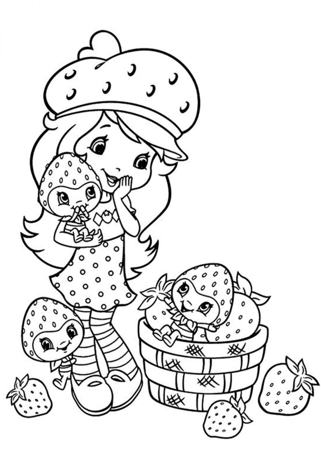 36 Delightful Strawberry Shortcake Coloring Pages Printable 2