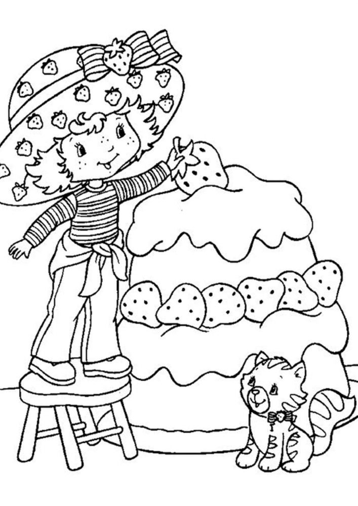 36 Delightful Strawberry Shortcake Coloring Pages Printable 25