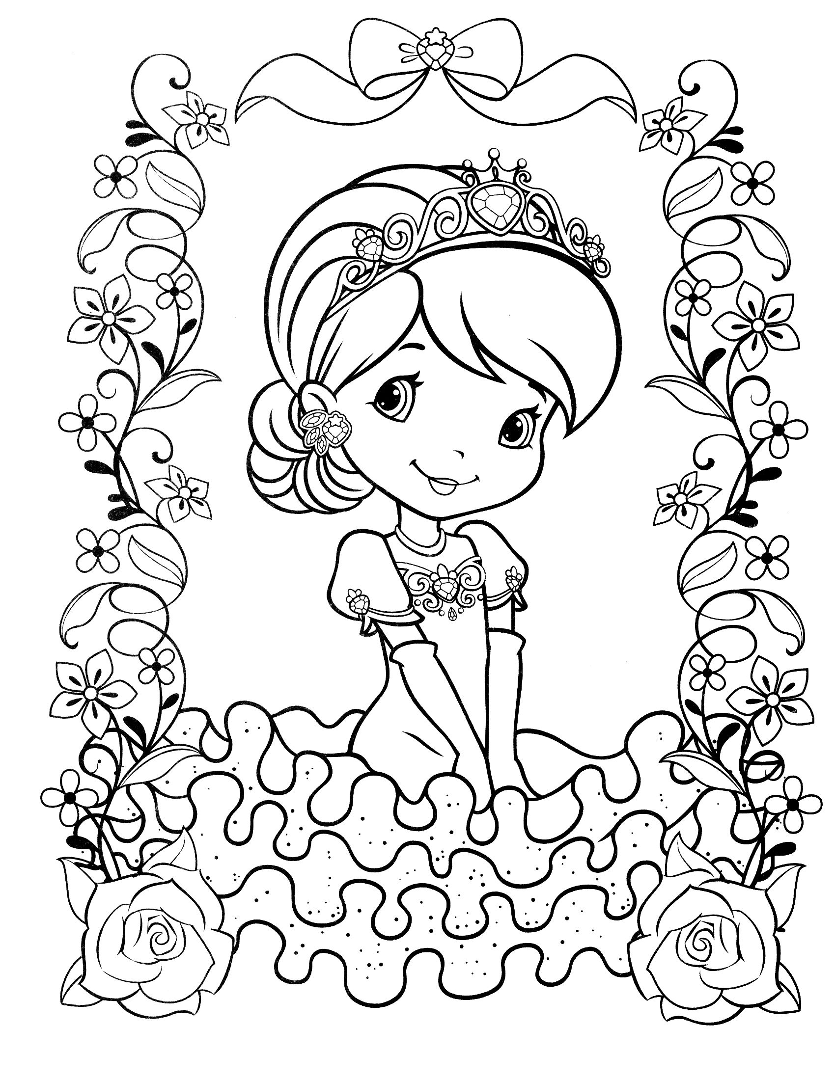 36 Delightful Strawberry Shortcake Coloring Pages Printable 3