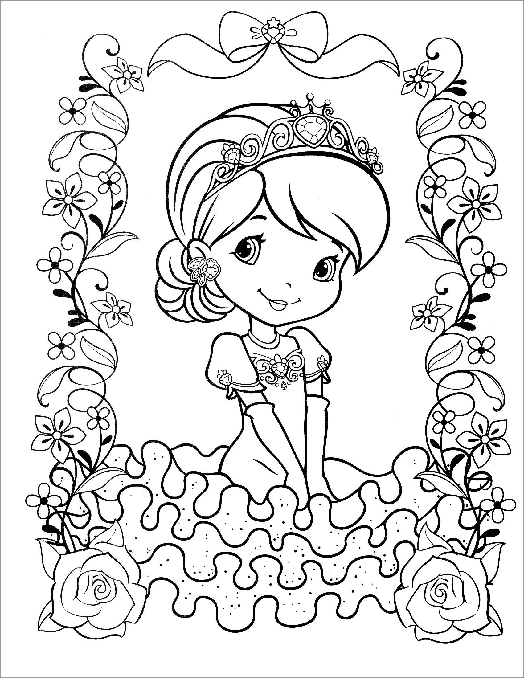 36 Delightful Strawberry Shortcake Coloring Pages Printable 31