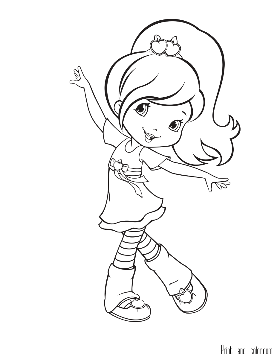 36 Delightful Strawberry Shortcake Coloring Pages Printable 4