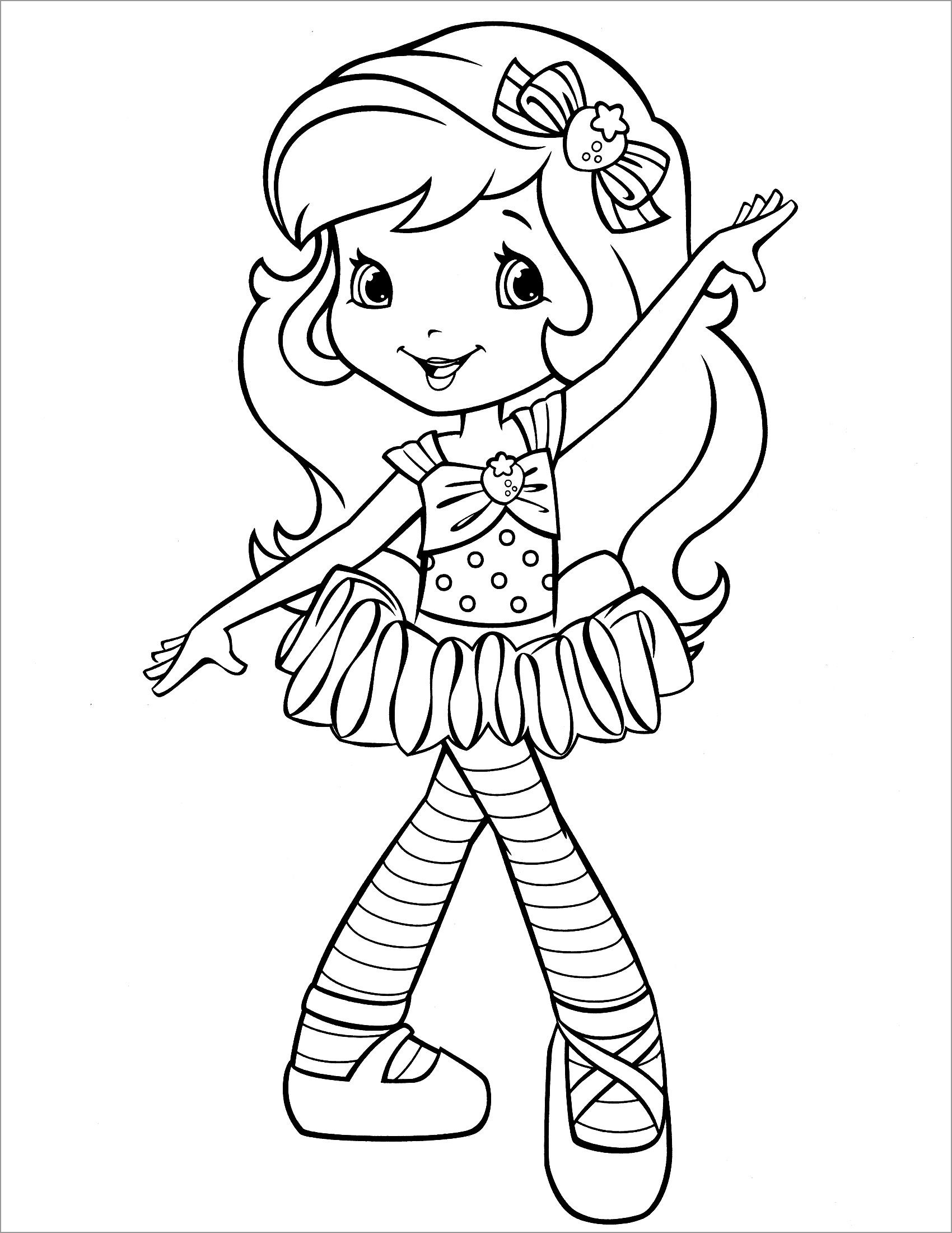 36 Delightful Strawberry Shortcake Coloring Pages Printable 5