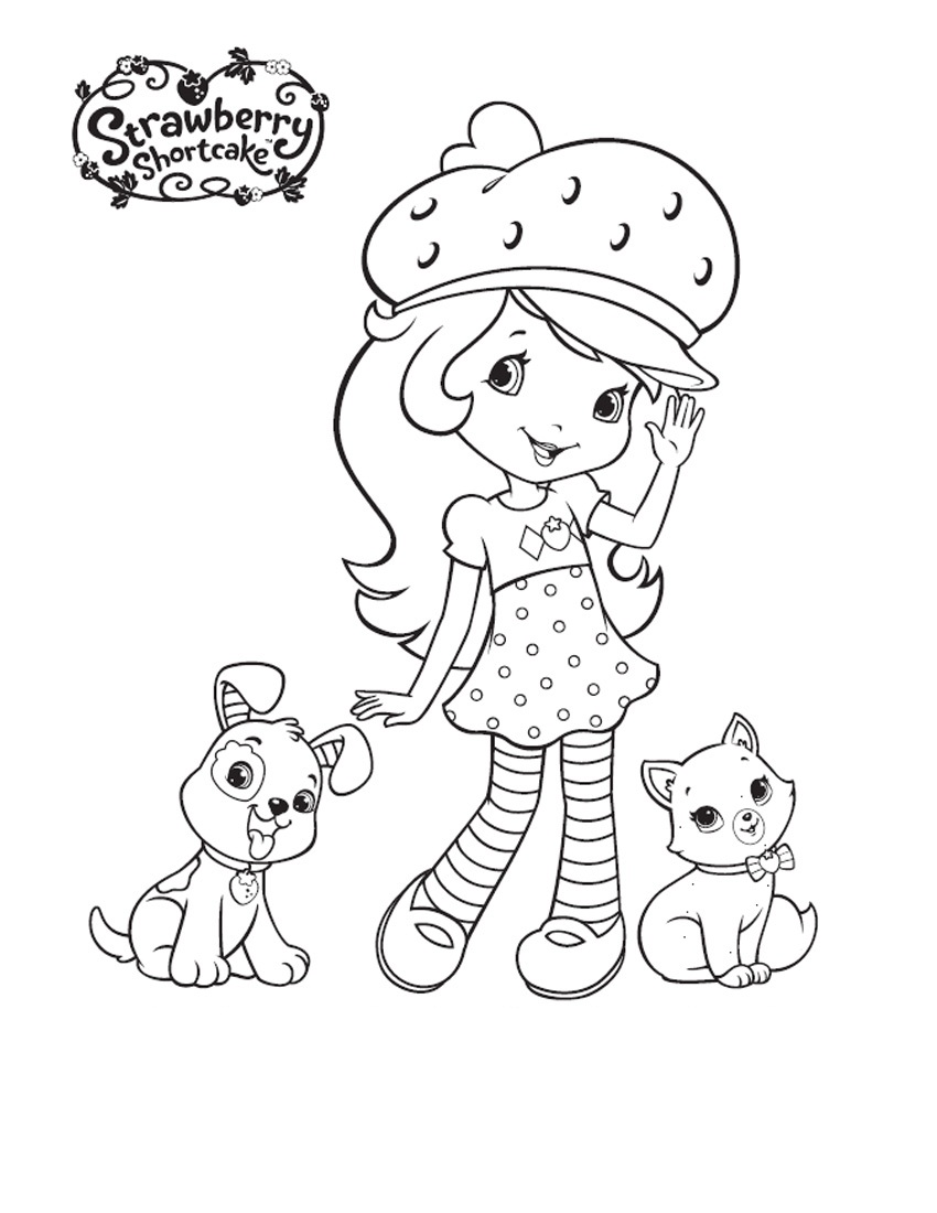 36 Delightful Strawberry Shortcake Coloring Pages Printable 6