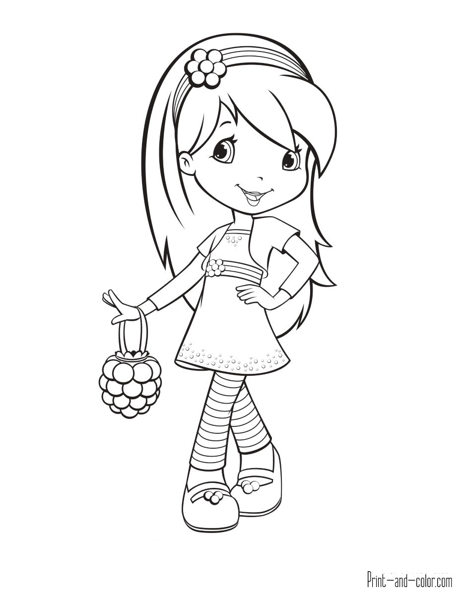 36 Delightful Strawberry Shortcake Coloring Pages Printable 9