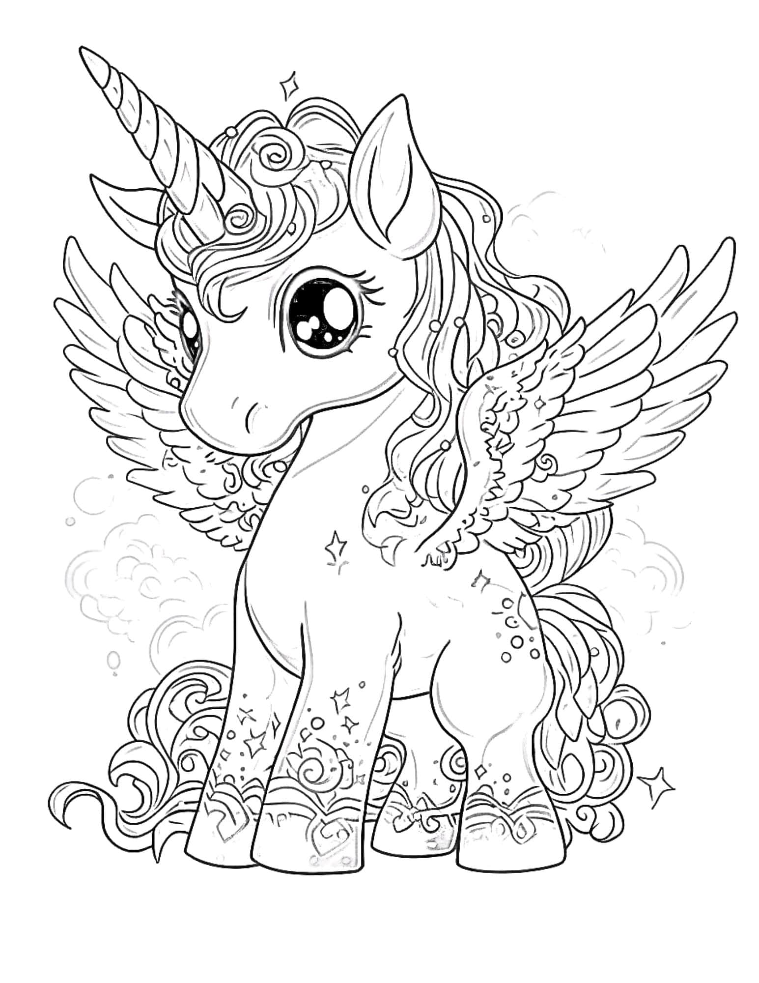 36 Elegant Wing Coloring Pages Printable 15