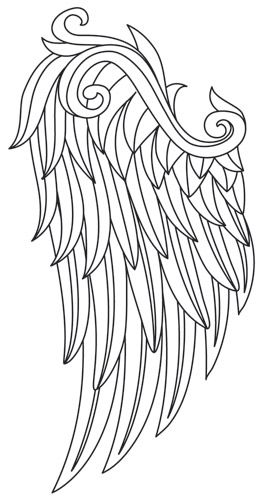 36 Elegant Wing Coloring Pages Printable 28