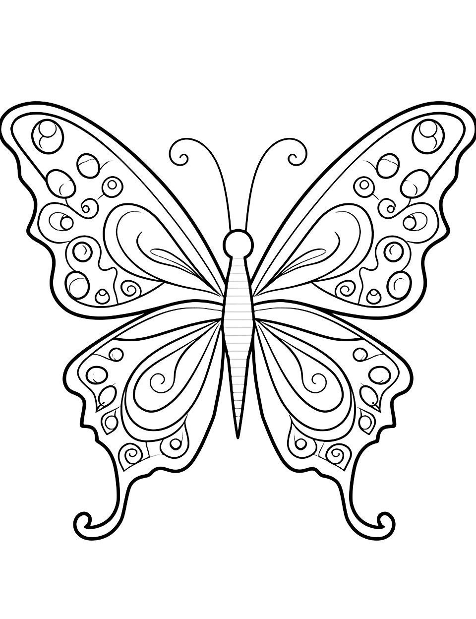 36 Elegant Wing Coloring Pages Printable 3