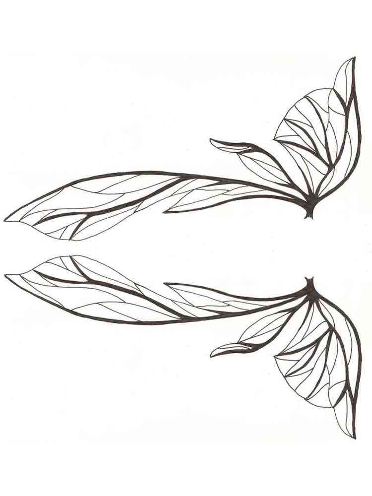 36 Elegant Wing Coloring Pages Printable 35