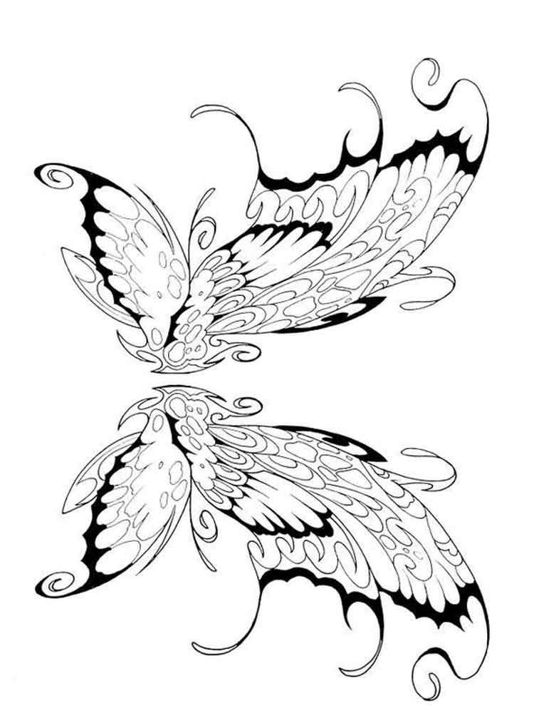 36 Elegant Wing Coloring Pages Printable 5