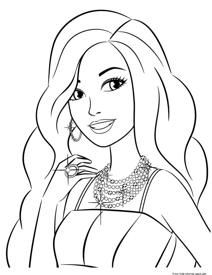 36 Glam Baddie Barbie Coloring Pages Printable 17