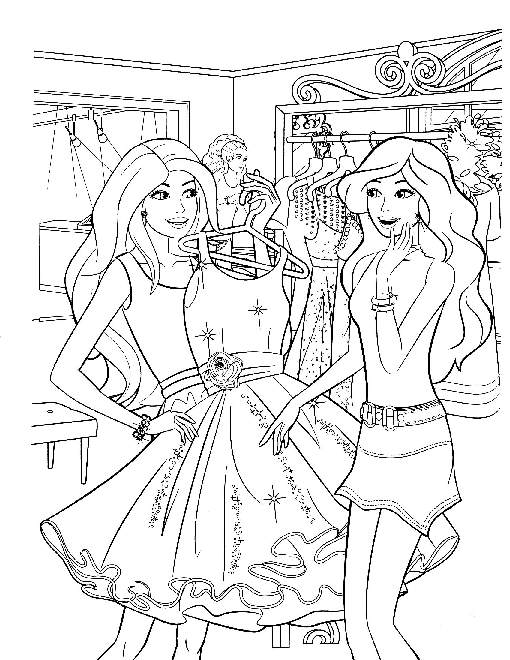 36 Glam Baddie Barbie Coloring Pages Printable 5