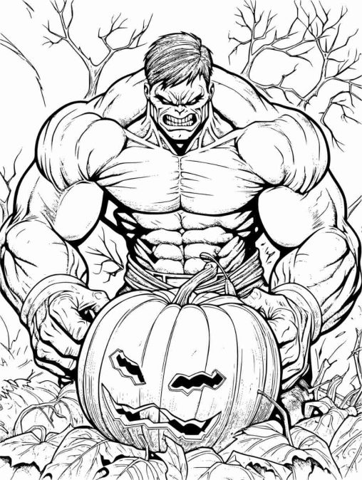 36 Hulk Halloween Coloring Pages Printable 25