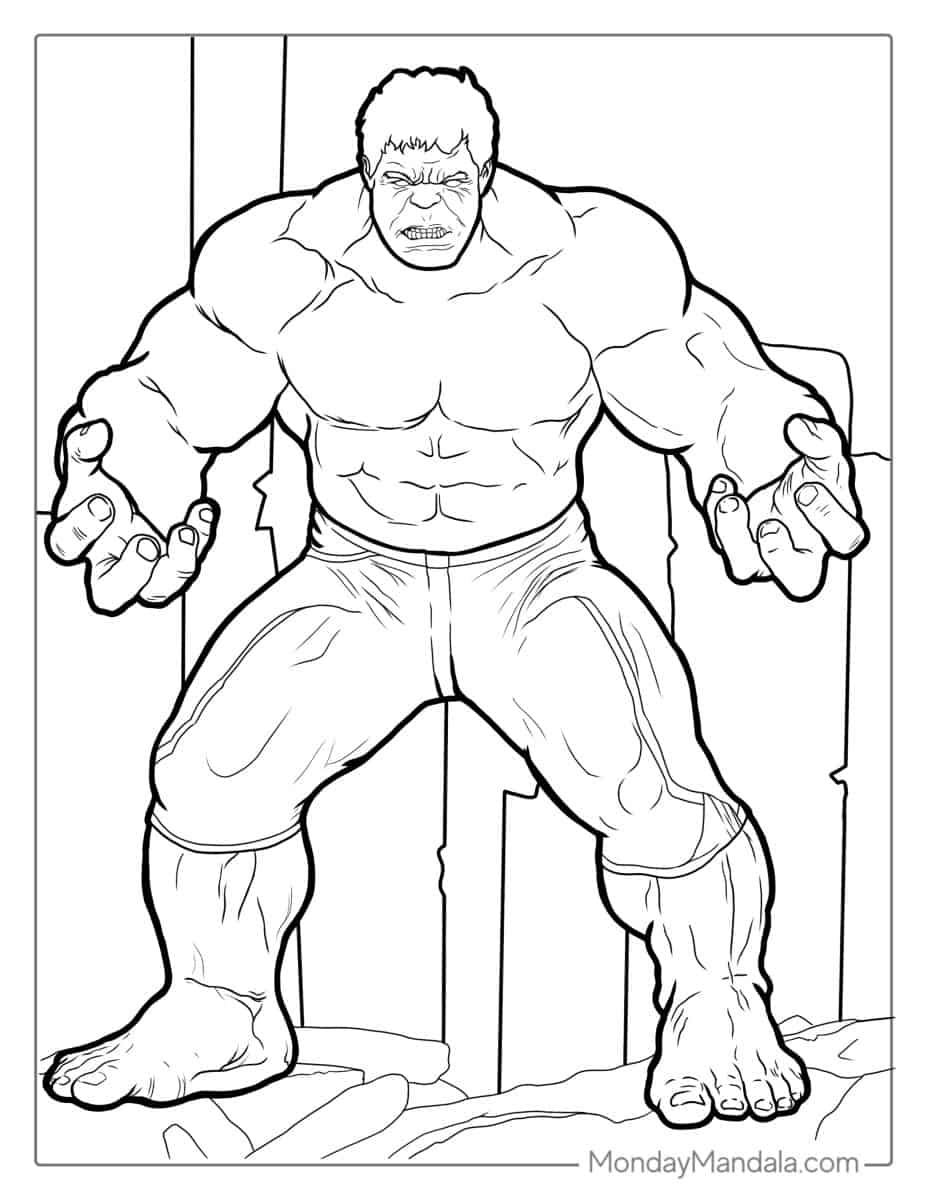 36 Hulk Halloween Coloring Pages Printable 26