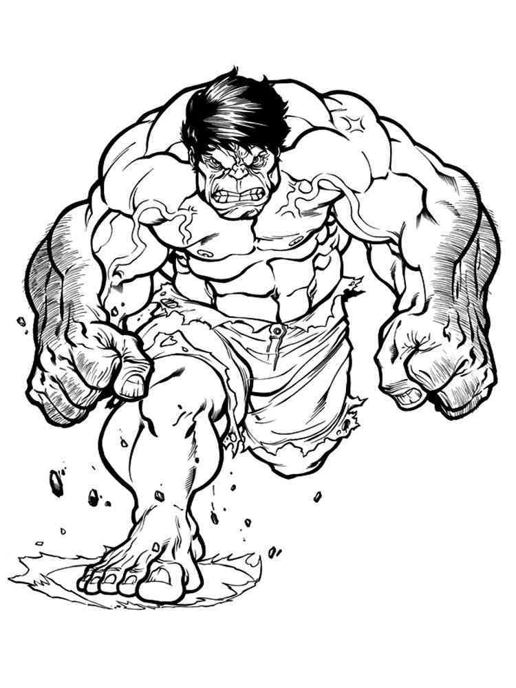 36 Hulk Halloween Coloring Pages Printable 6