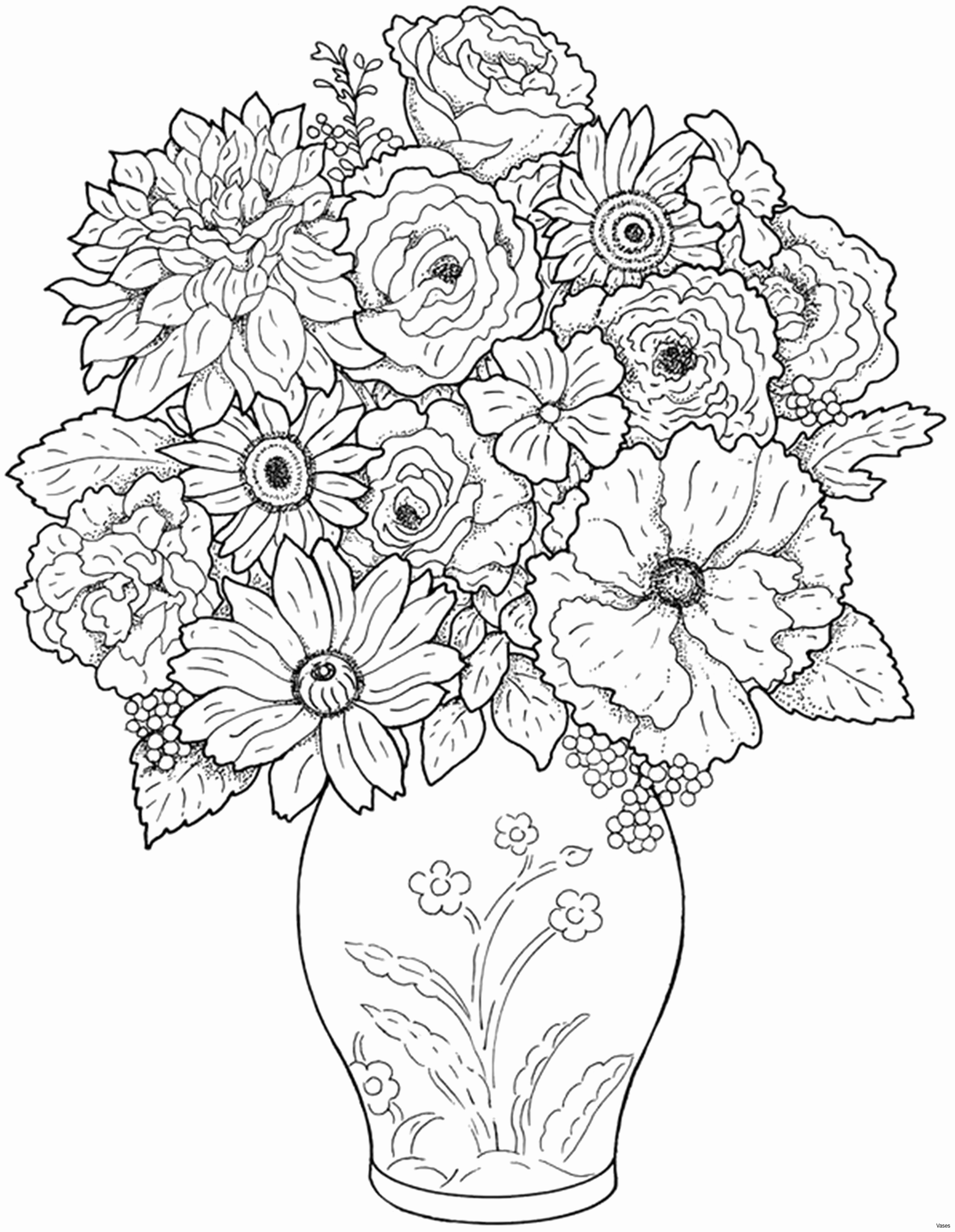 36 Intricate Advanced Flower Coloring Pages Printable 25