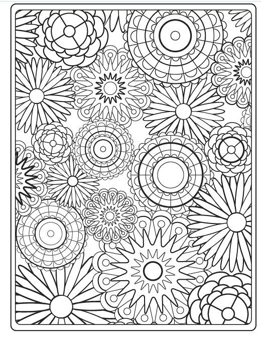 36 Intricate Advanced Flower Coloring Pages Printable 31