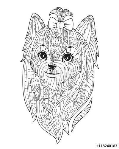 36 Lovely Yorkie Coloring Pages Printable 19