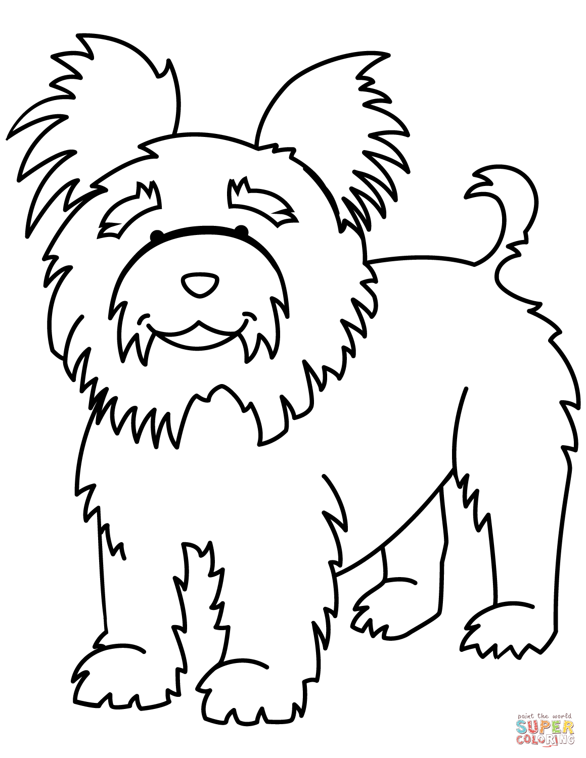 36 Lovely Yorkie Coloring Pages Printable 20