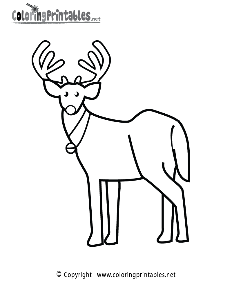 36 Reindeer Coloring Pages Printable 11