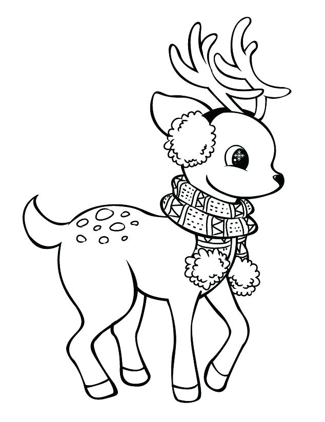 36 Reindeer Coloring Pages Printable 12