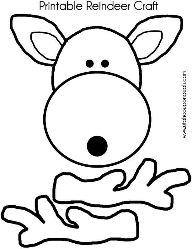 36 Reindeer Coloring Pages Printable 19