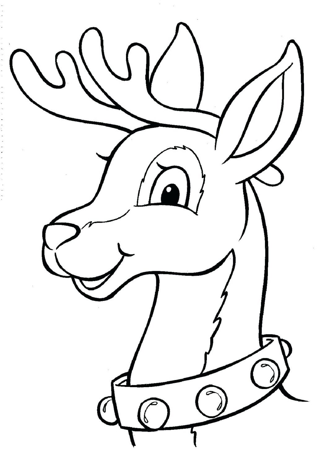 36 Reindeer Coloring Pages Printable 2