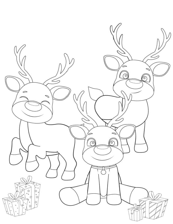 36 Reindeer Coloring Pages Printable 21