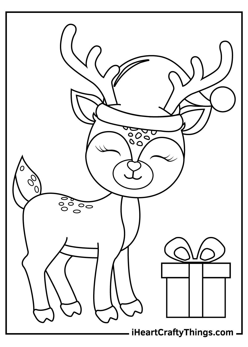 36 Reindeer Coloring Pages Printable 26