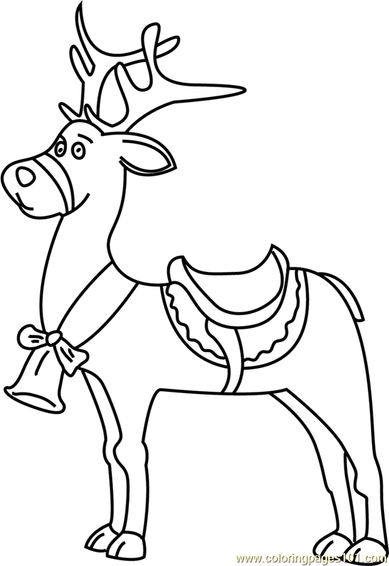 36 Reindeer Coloring Pages Printable 29