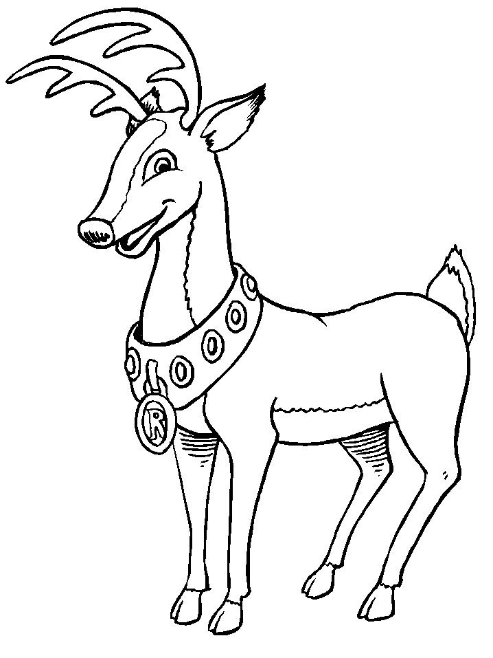 36 Reindeer Coloring Pages Printable 30