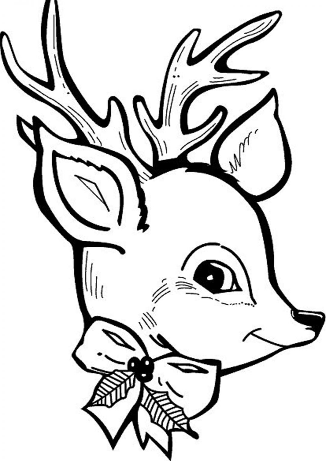 36 Reindeer Coloring Pages Printable 31