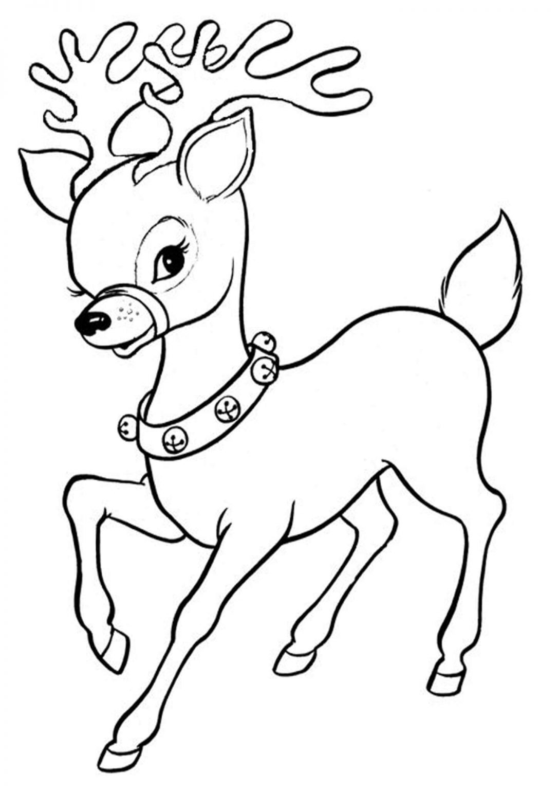 36 Reindeer Coloring Pages Printable 33