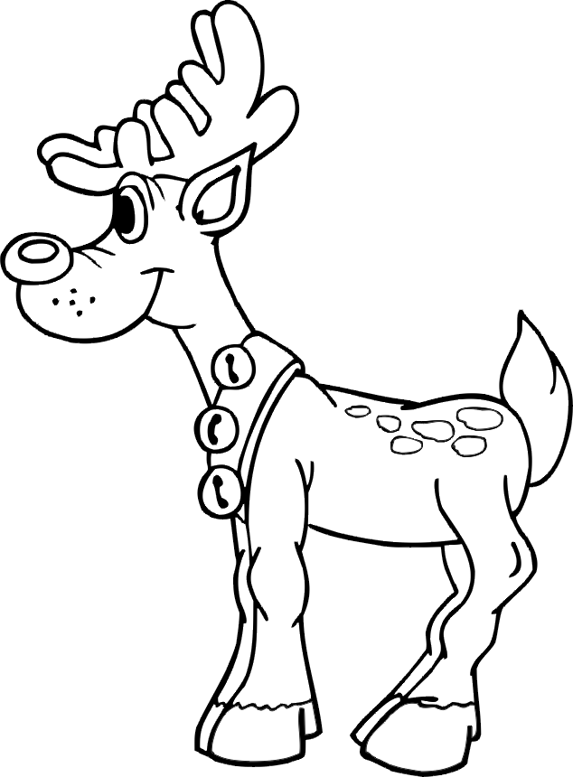 36 Reindeer Coloring Pages Printable 6