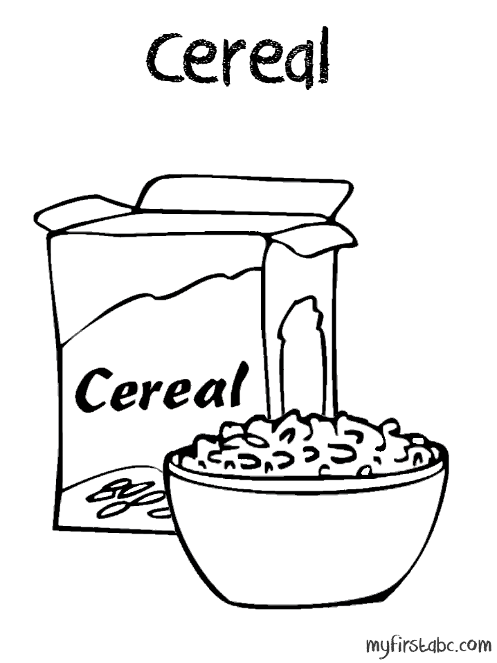 36 Yummy Cereal Coloring Pages Printable 1