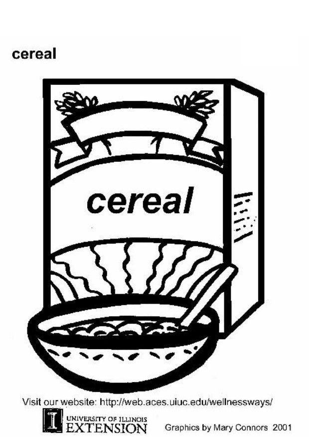 36 Yummy Cereal Coloring Pages Printable 2