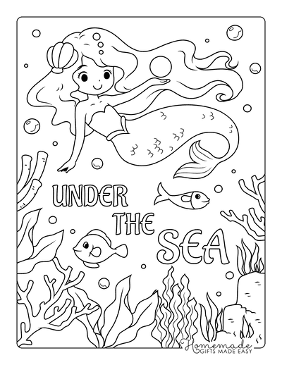 37 Festive Mermaid Birthday Party Invitations Free Printable Coloring Pages 12