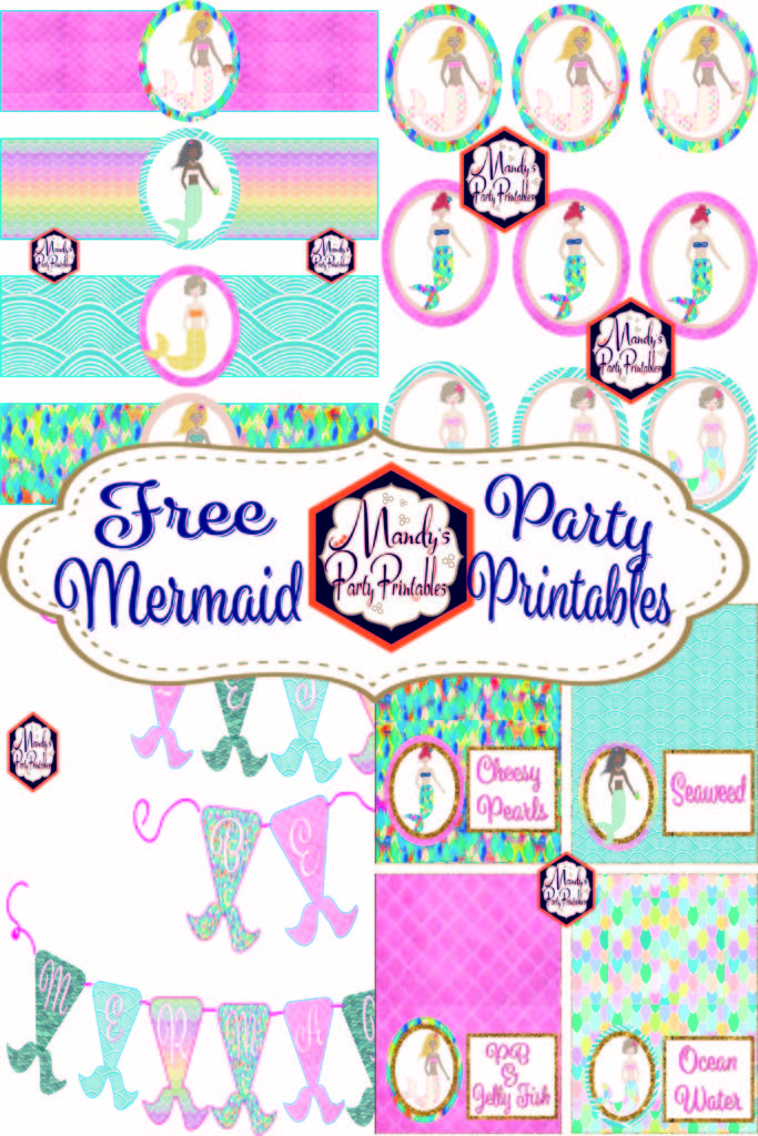 37 Festive Mermaid Birthday Party Invitations Free Printable Coloring Pages 6