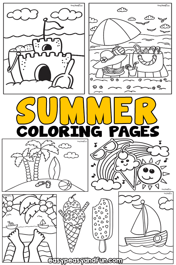 37 Free Summer Coloring Pages Printable 11