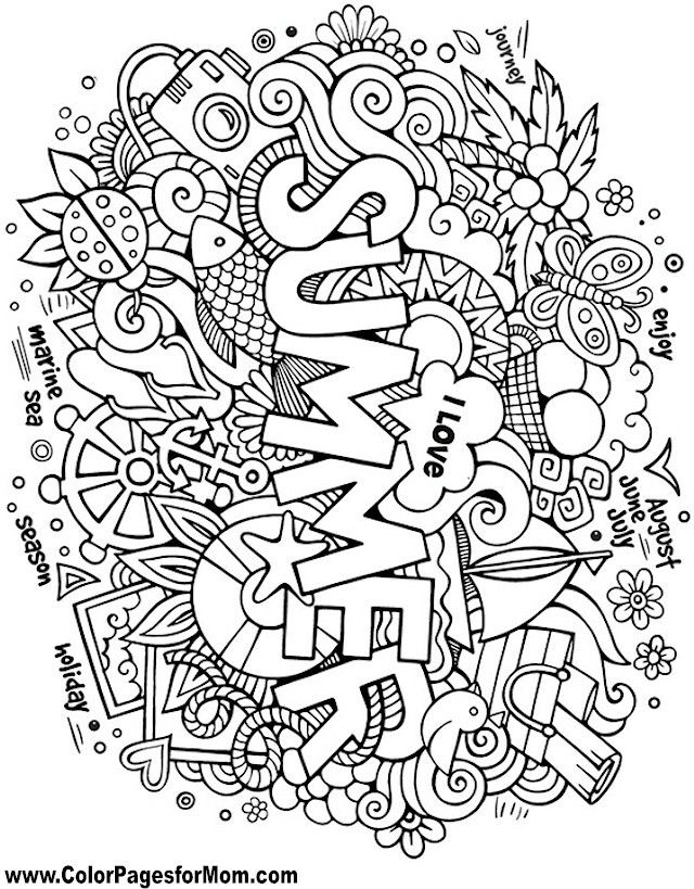 37 Free Summer Coloring Pages Printable 15