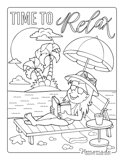 37 Free Summer Coloring Pages Printable 17